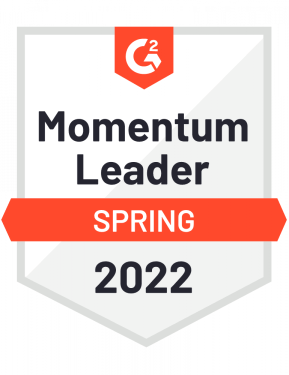 G2 momentum leader spring 2022 badge